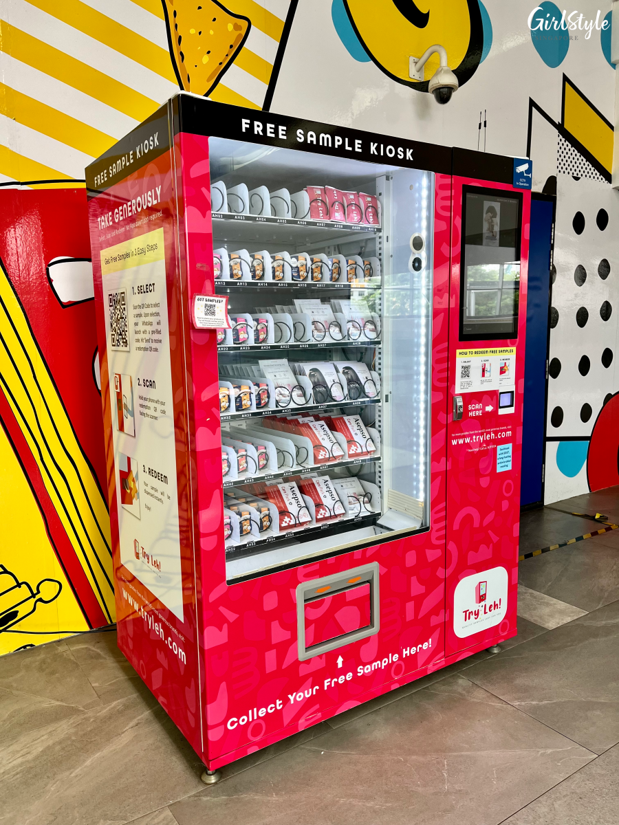 Try Leh! free sample kiosk at AMK Hub