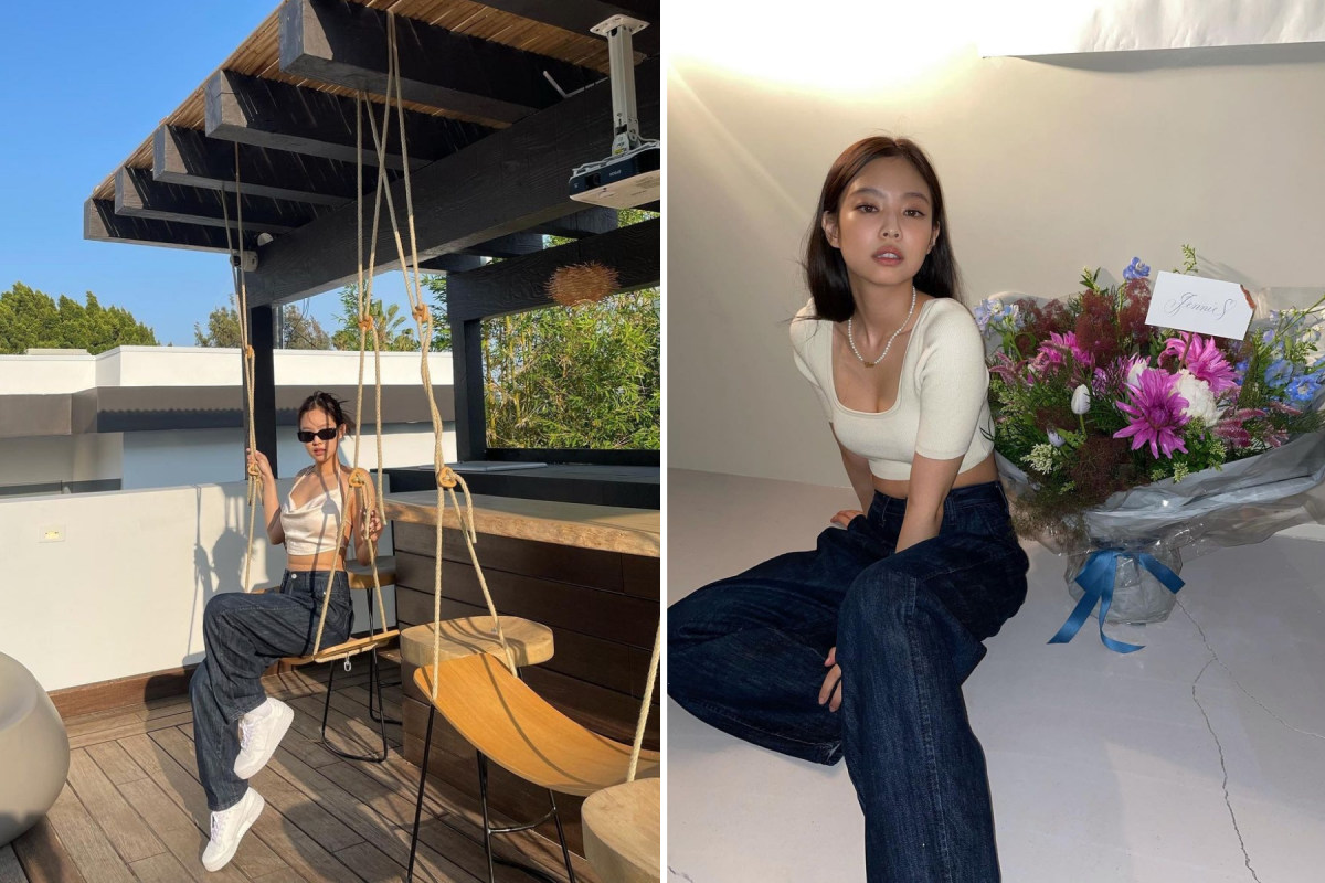 Jennie in Dark Jeans