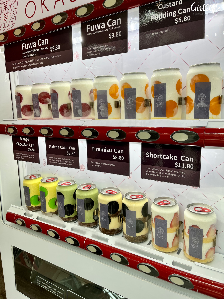 Okashi Gaku Review Canned Cake Vending Machine In Singapore
