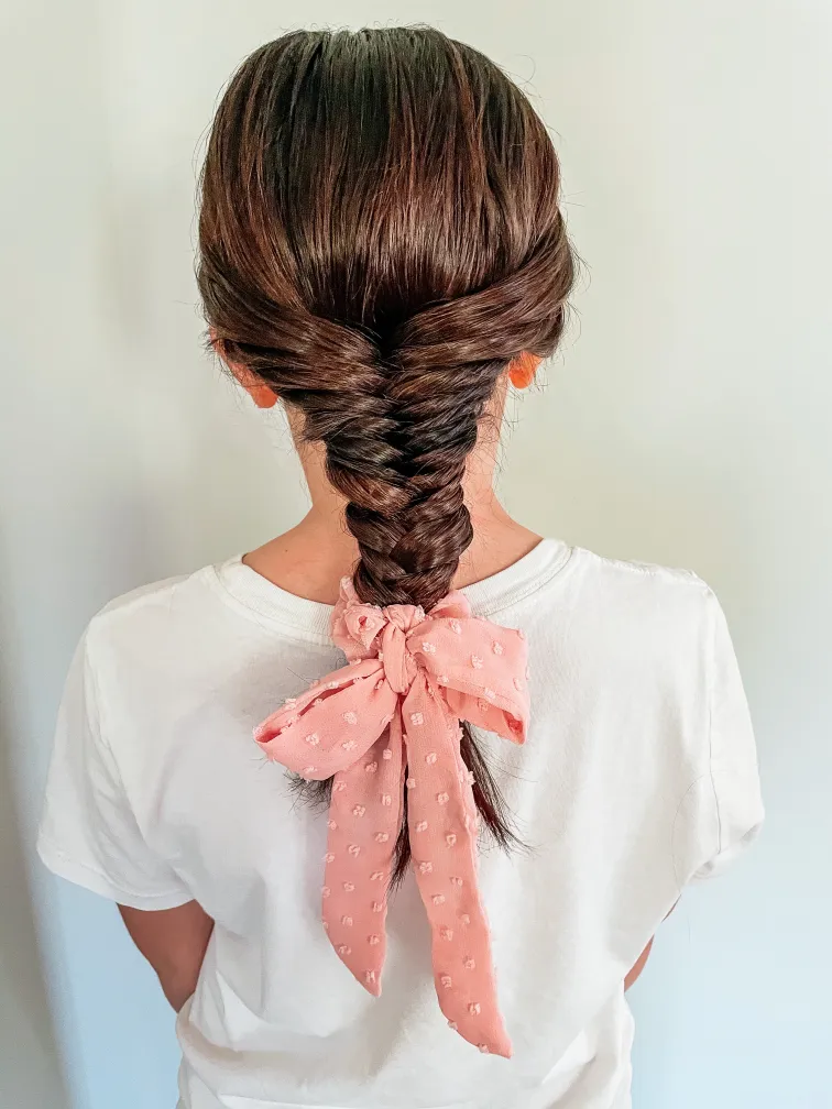 Scarf scrunchie hairstyles