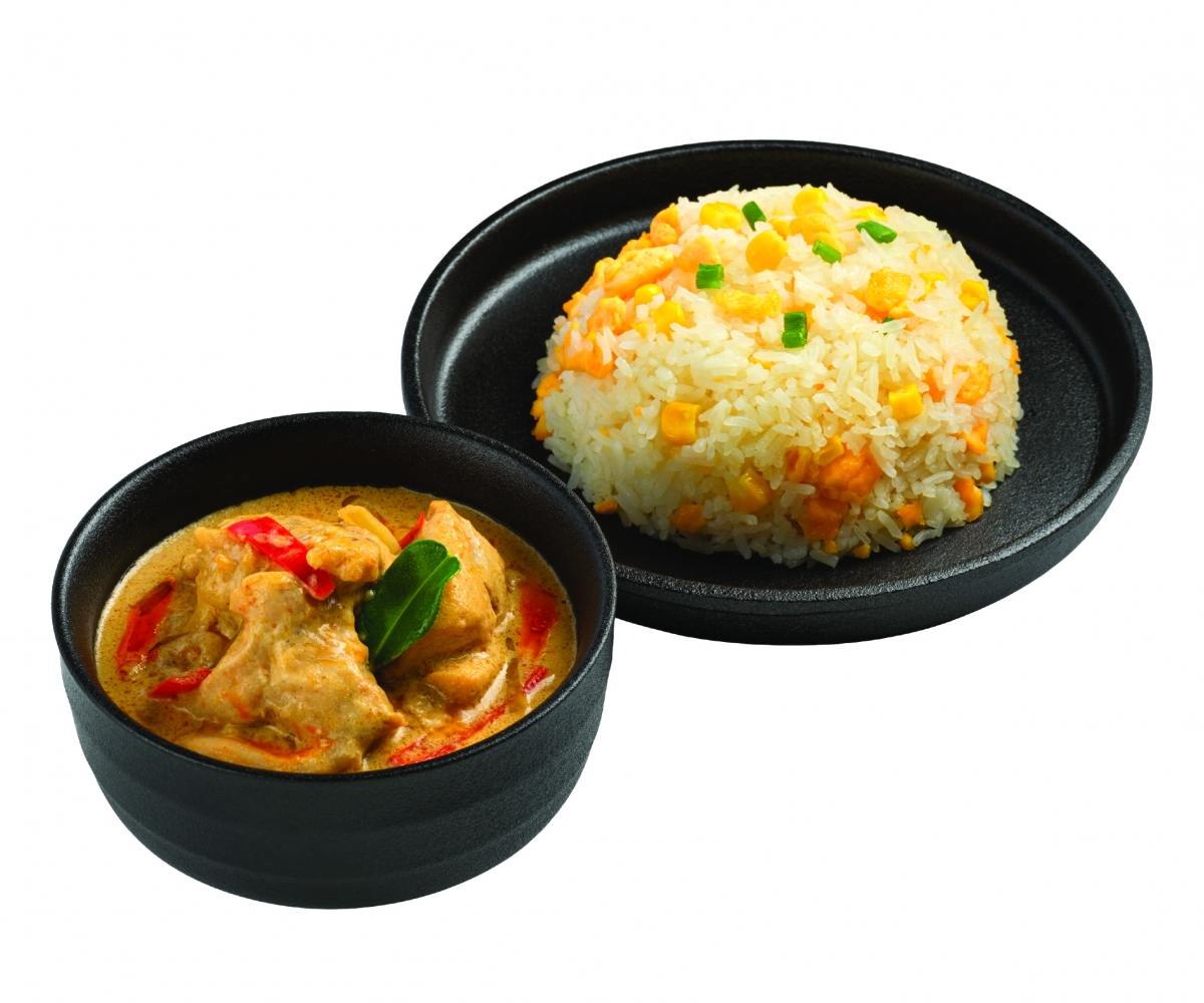 Tom Yum Chicken with Egg Fried Rice