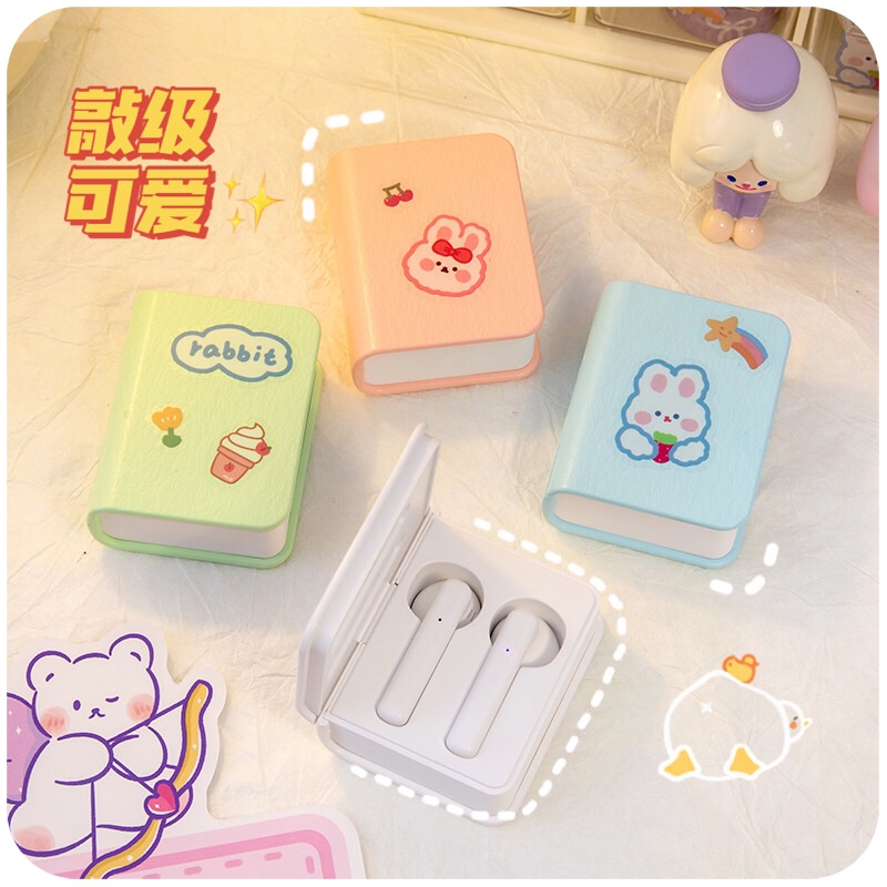 Book-shaped wireless earbuds