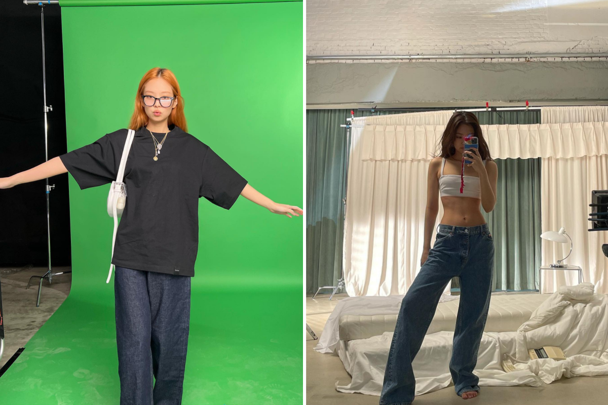 Jennie in Low Rise Straight Jeans