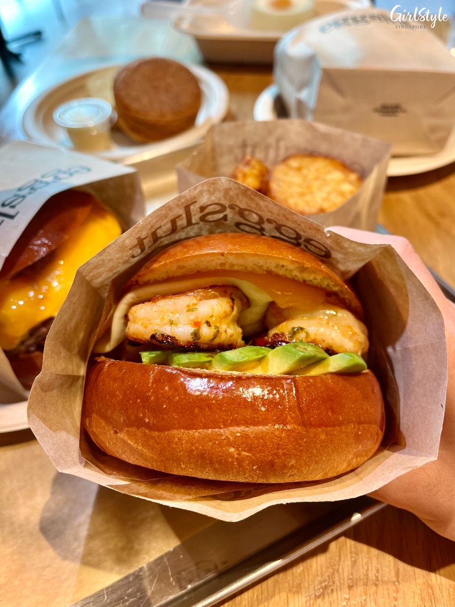 Eggslut Avocado & Prawn Sandwich