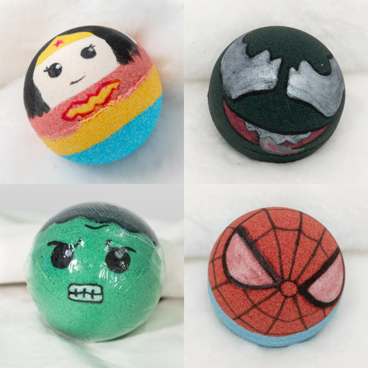 Marvel bath bombs from Bath Bomb Flings in Singapore