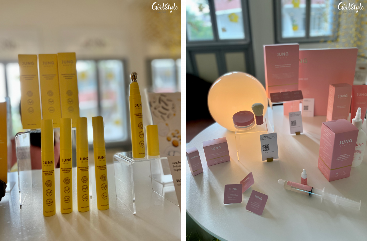 Jung Beauty Probiotic Eye Serum and more skincare and haircare products