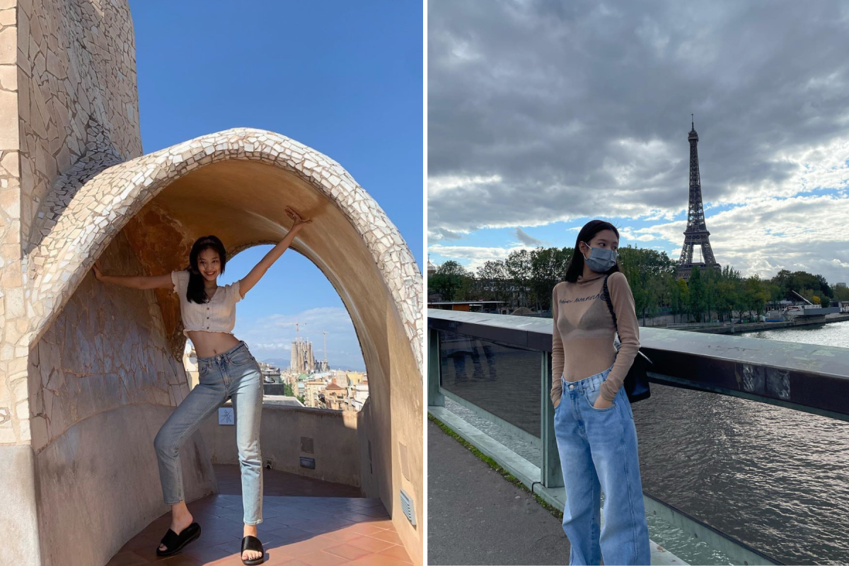 Jennie in High Waisted Jeans