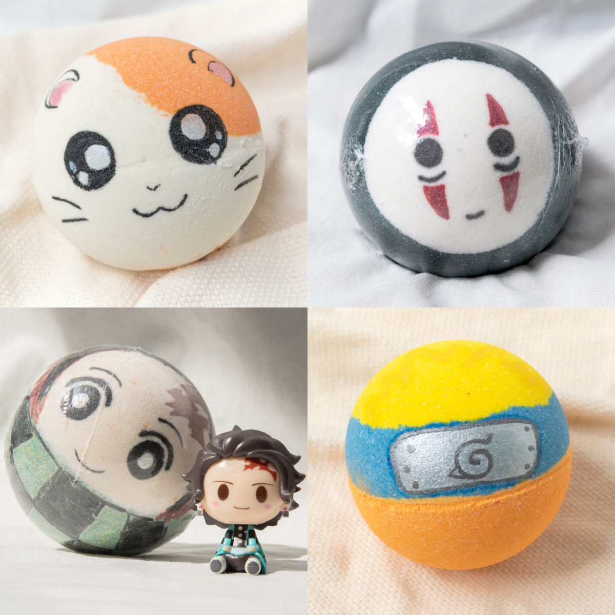 Anime bath bombs from Bath Bomb Flings in Singapore
