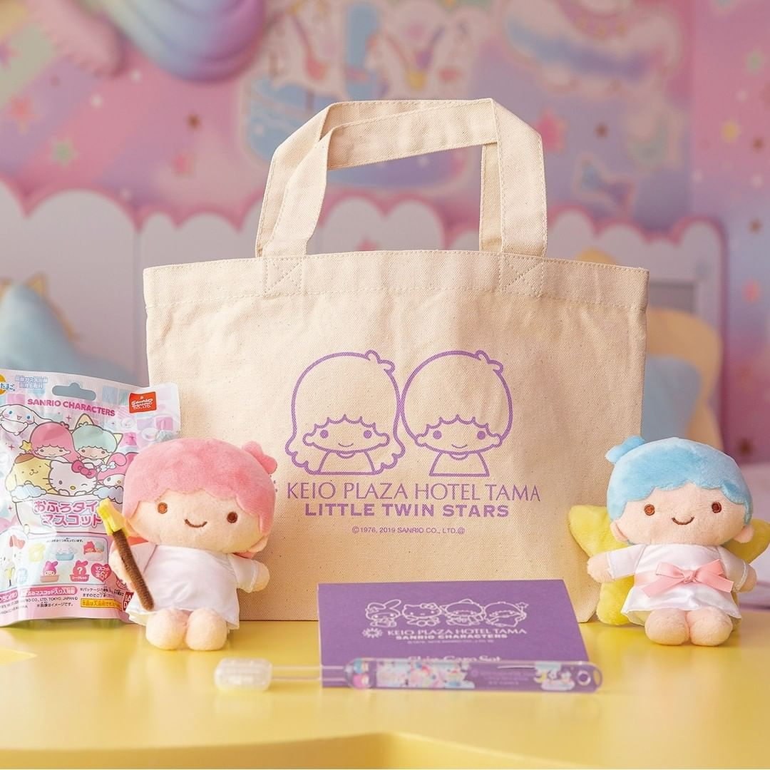 Little Twin Stars exclusive merchandise at Keio Plaza Hotel Tama in Tokyo, Japan