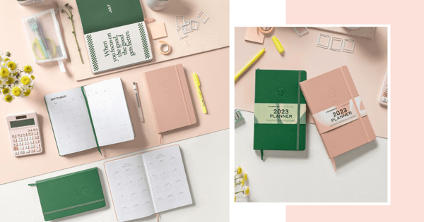 New Starbucks x The Paper Bunny Collection In Singapore Has Pretty Pink And Green 2023 Planners