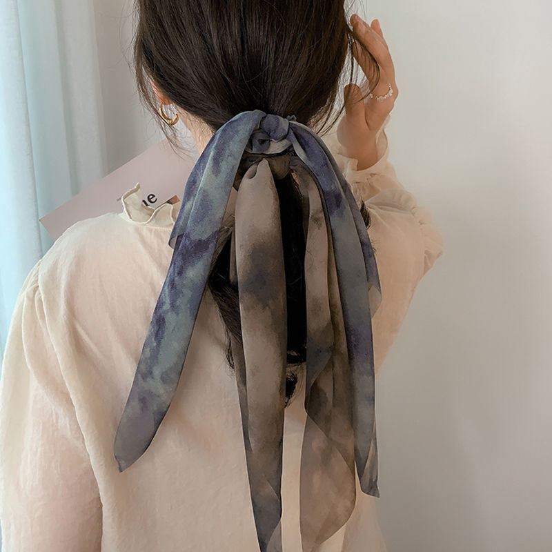 Scarf scrunchie hairstyles