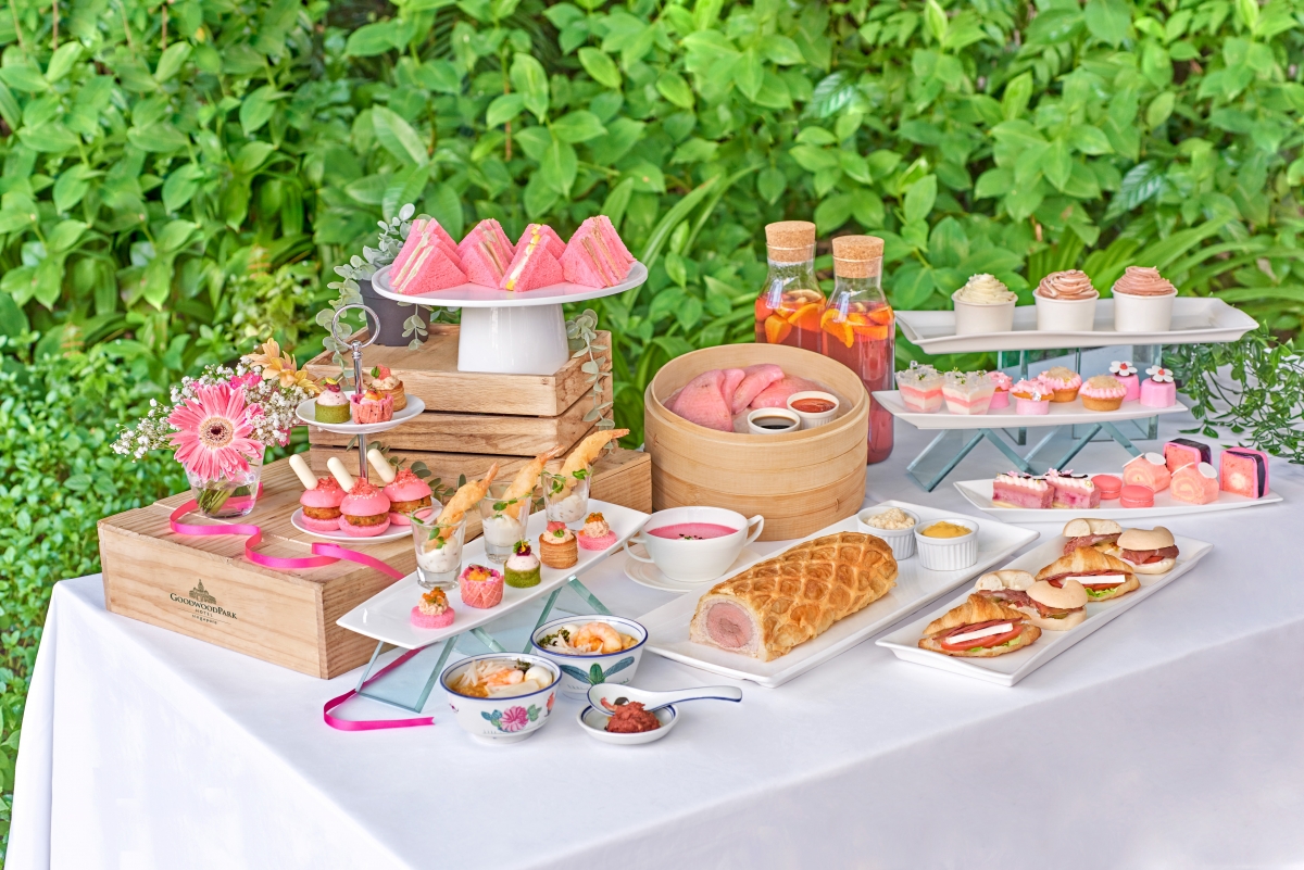 Afternoon Tea Buffet With New RosyThemed Desserts At Goodwood Park
