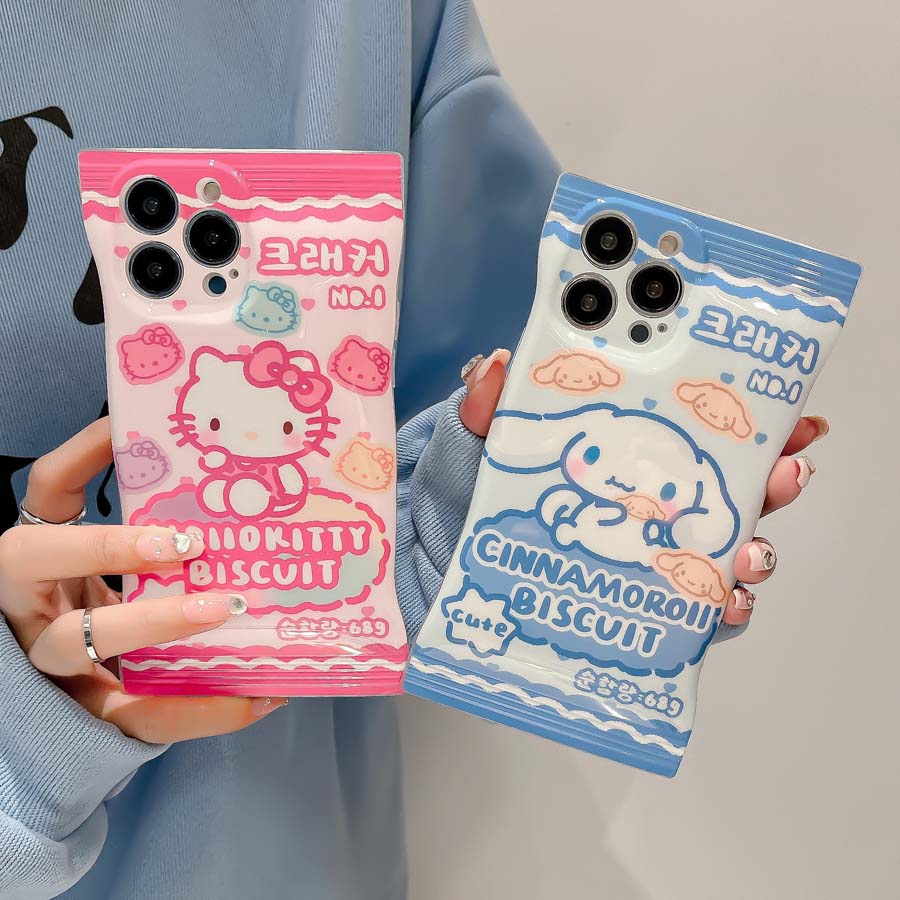 Hello Kitty and Cinnamoroll candy bag iPhone case