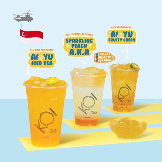 KOI Thé Ai Yu Jelly bubble tea