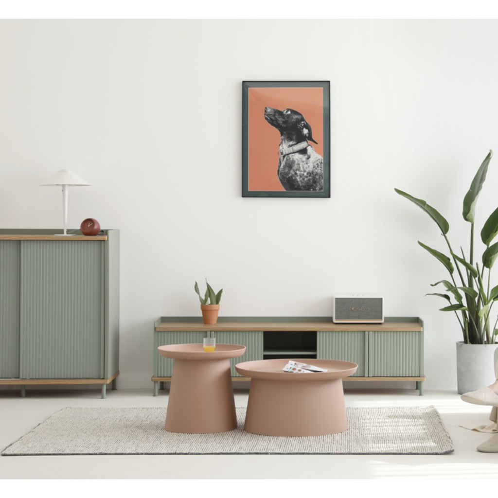 Mushroom Coffee Table in pink