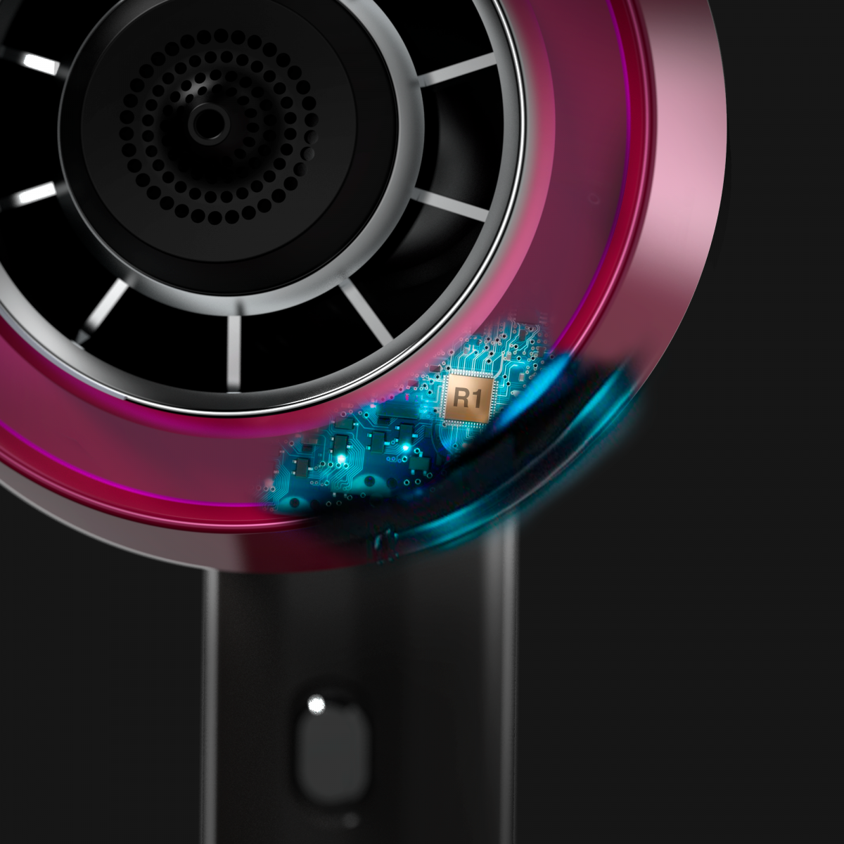 All Lovrei hairdryers are equipped with an R1 Smart Chip for intelligent heat control.
