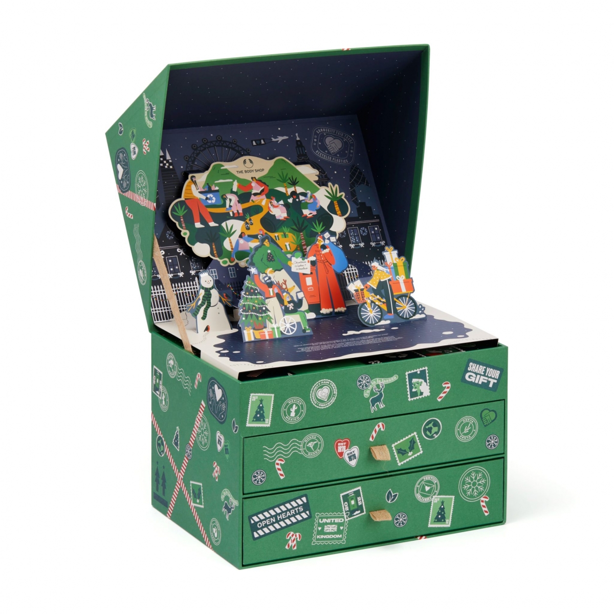 The Body Shop Box Of Wishes & Wonders Ultimate Advent Calendar, $259.jpg