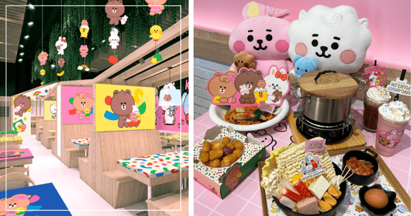 New BT21 & LINE FRIENDS Pop-Up Cafe In Singapore Has Adorable Themed Decor & Dishes