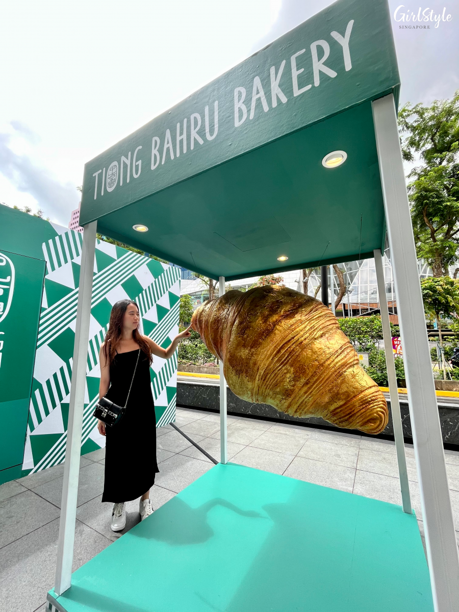 Giant Tiong Bahru Bakery croissant at Tangs Orchard