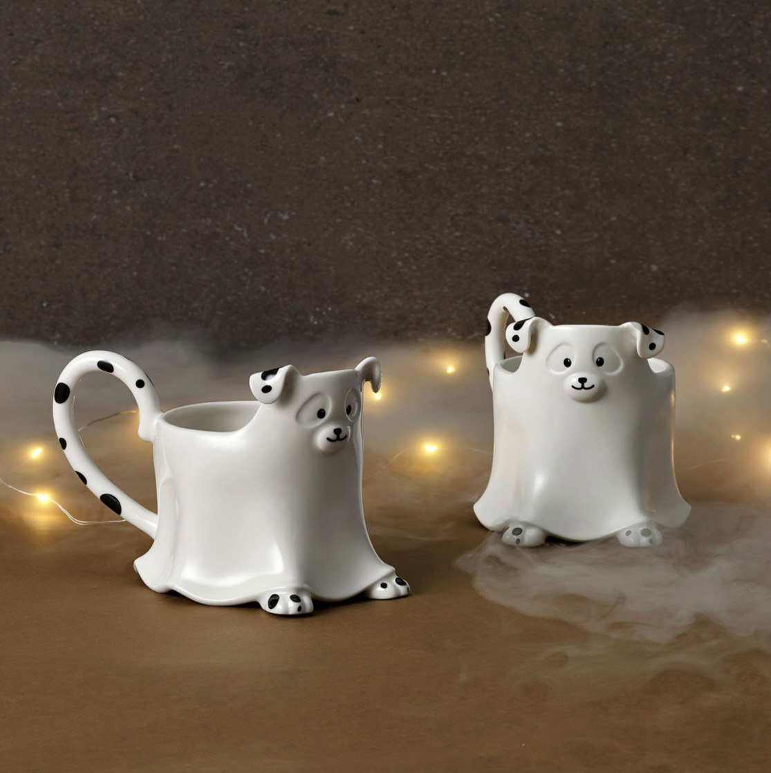 Starbucks Halloween Collection - Dalmation Dog In Ghost Costume Mug
