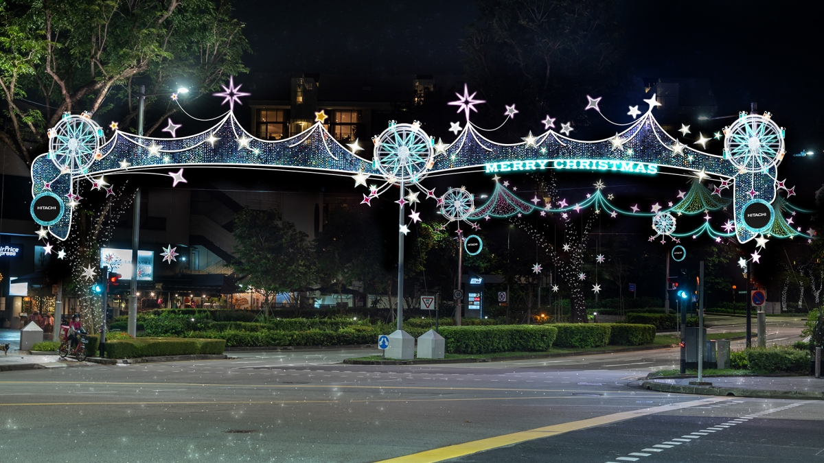 Christmas Lights at Orchard Road - Tanglin Arch