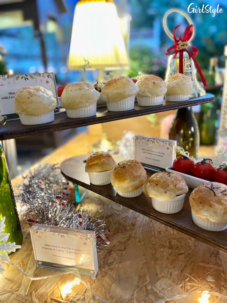 Mini Turkey Pot Pie and Curry Turkey Pot Pie - Goodwood Park Hotel Christmas Buffet
