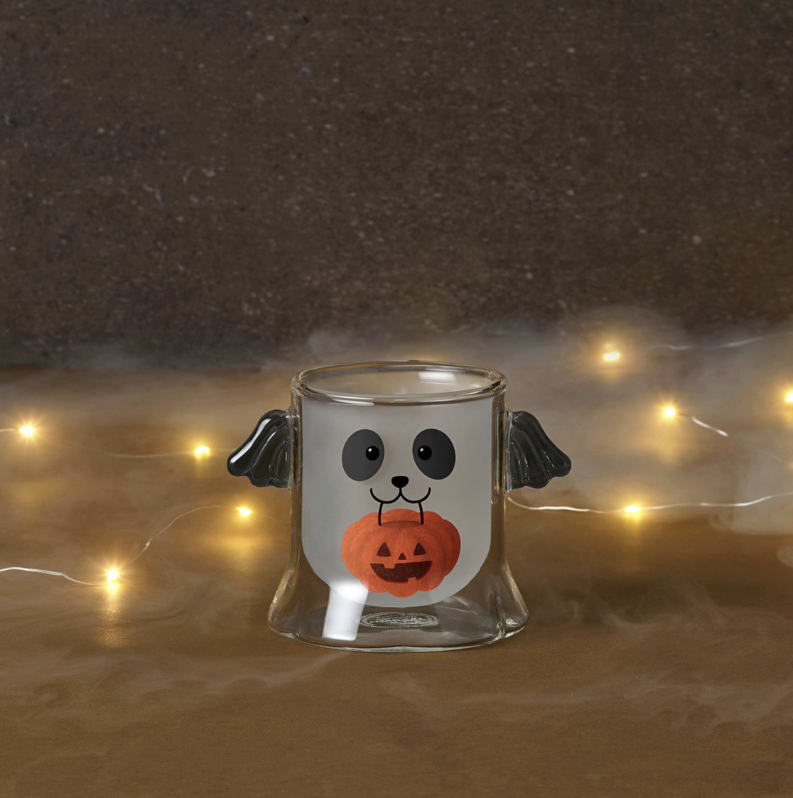 Starbucks Halloween Collection - Dalmation Treat Or Treat Glass Cup