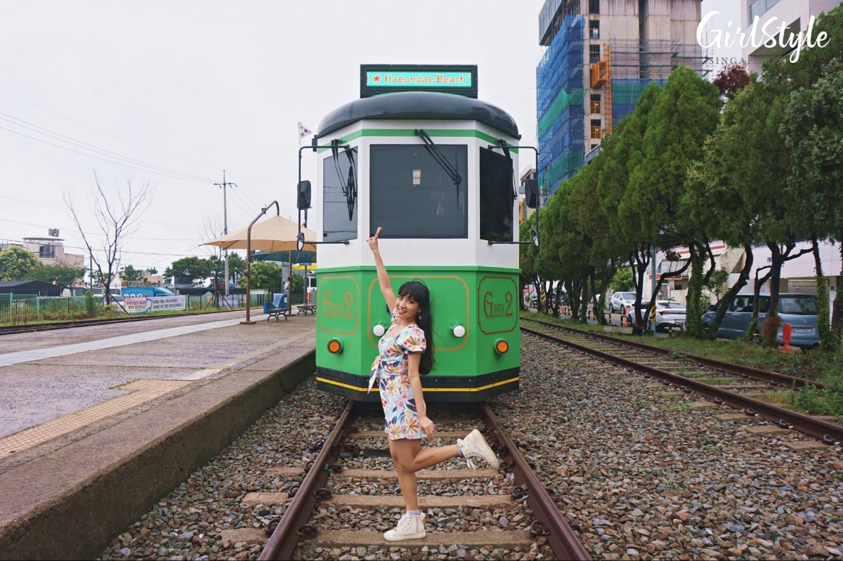 Haeundae Blueline Beach Train Busan Korea