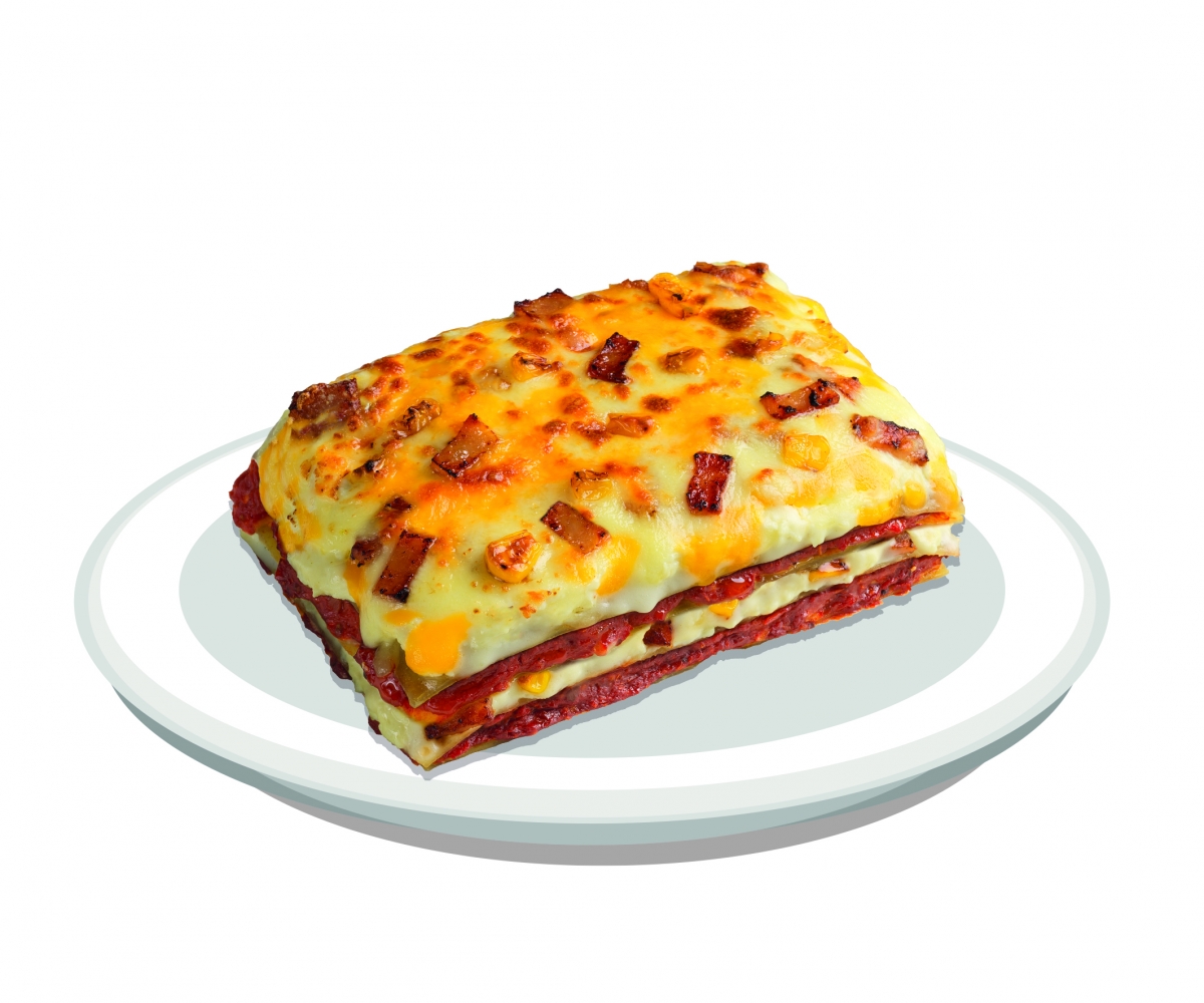 7-Select Chicken ham & corn lasagne