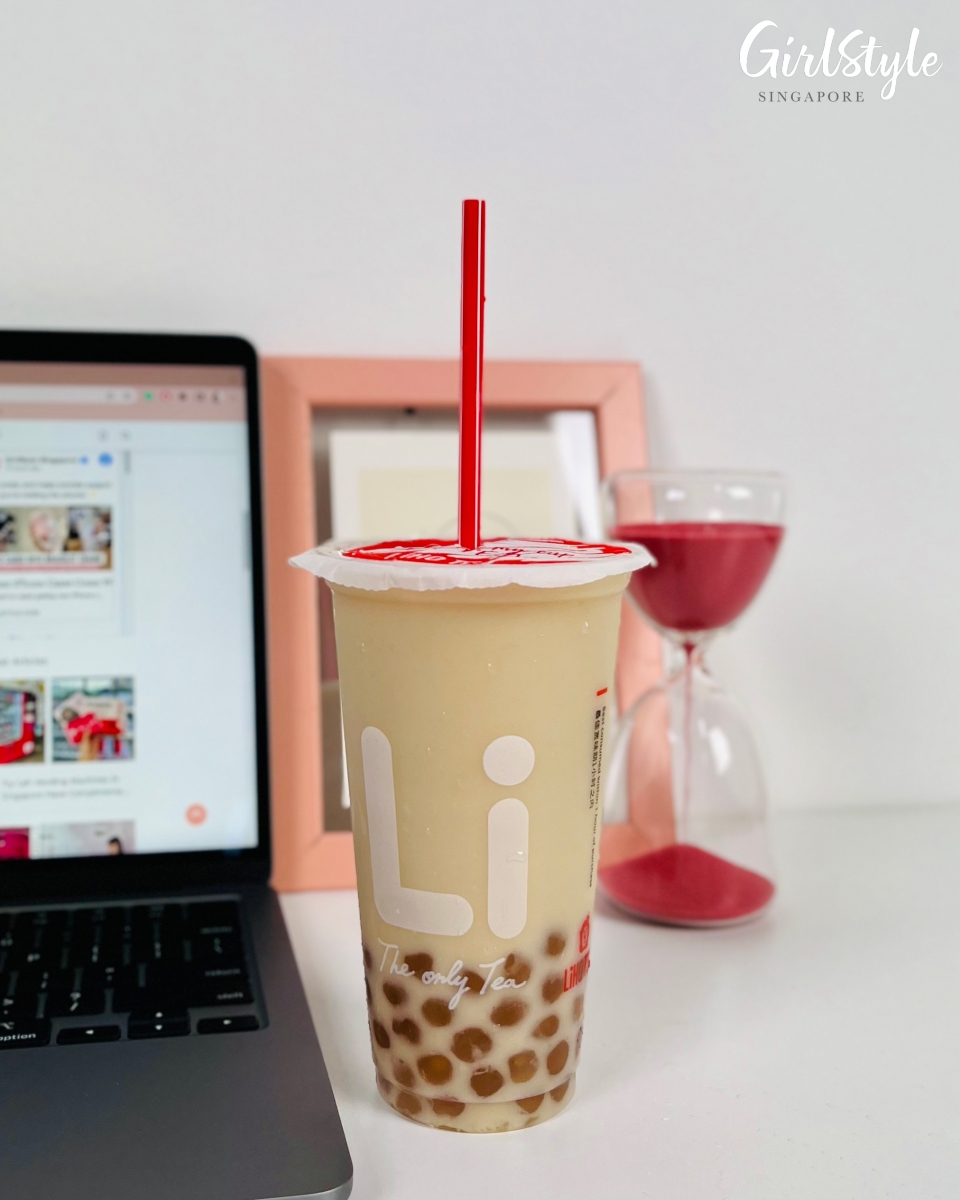 Golden Winter Melon Oat Latte (M), $4.30, LiHO TEA.