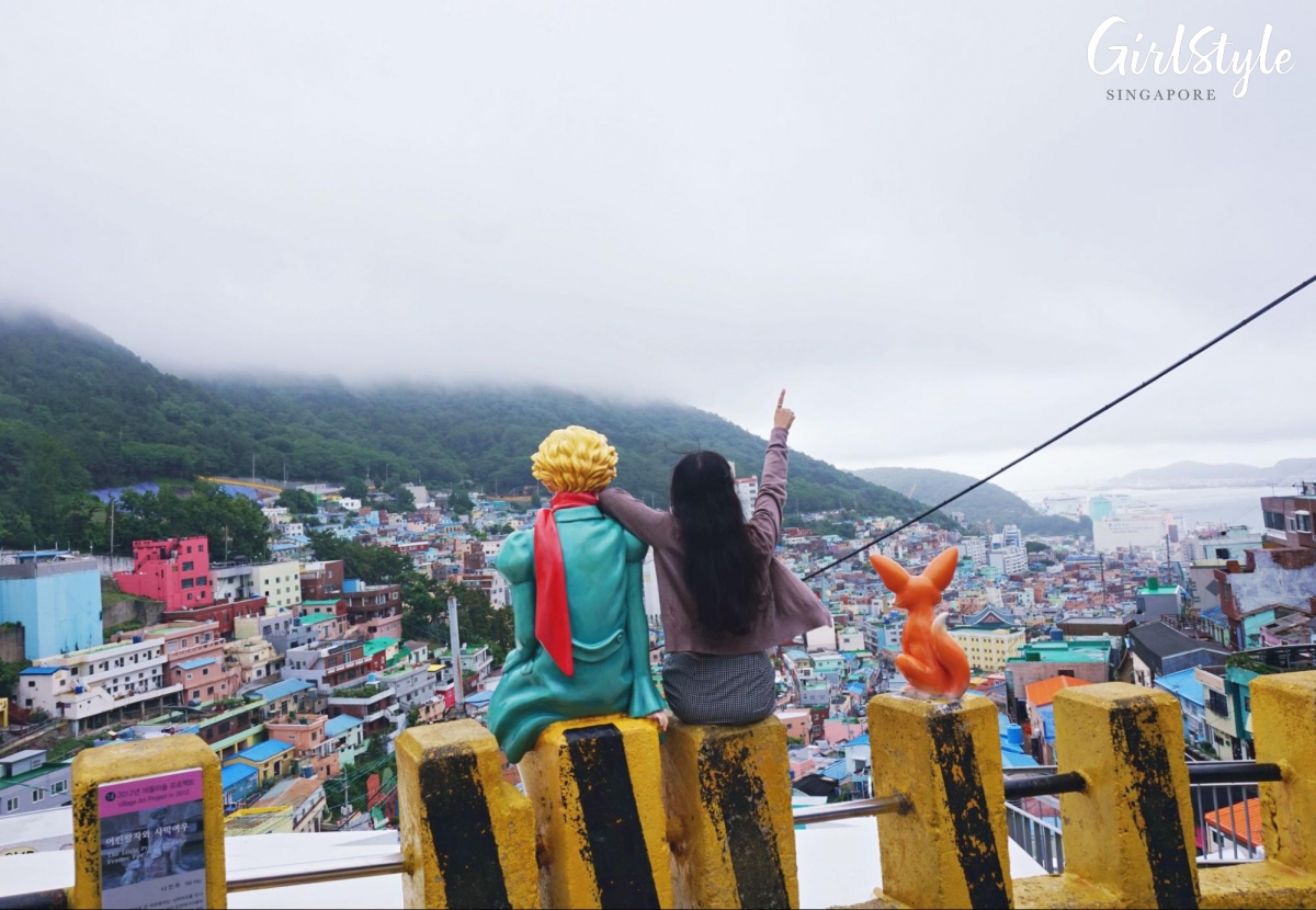 Gamcheon Culture Village The Little Prince statue in Busan Korea