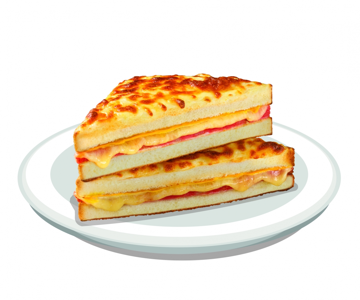 7-Select Croque monsieur ham & cheddar cheese sandwich