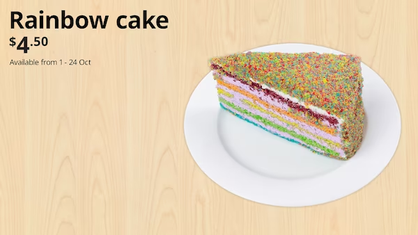 IKEA Singapore Rainbow Cake