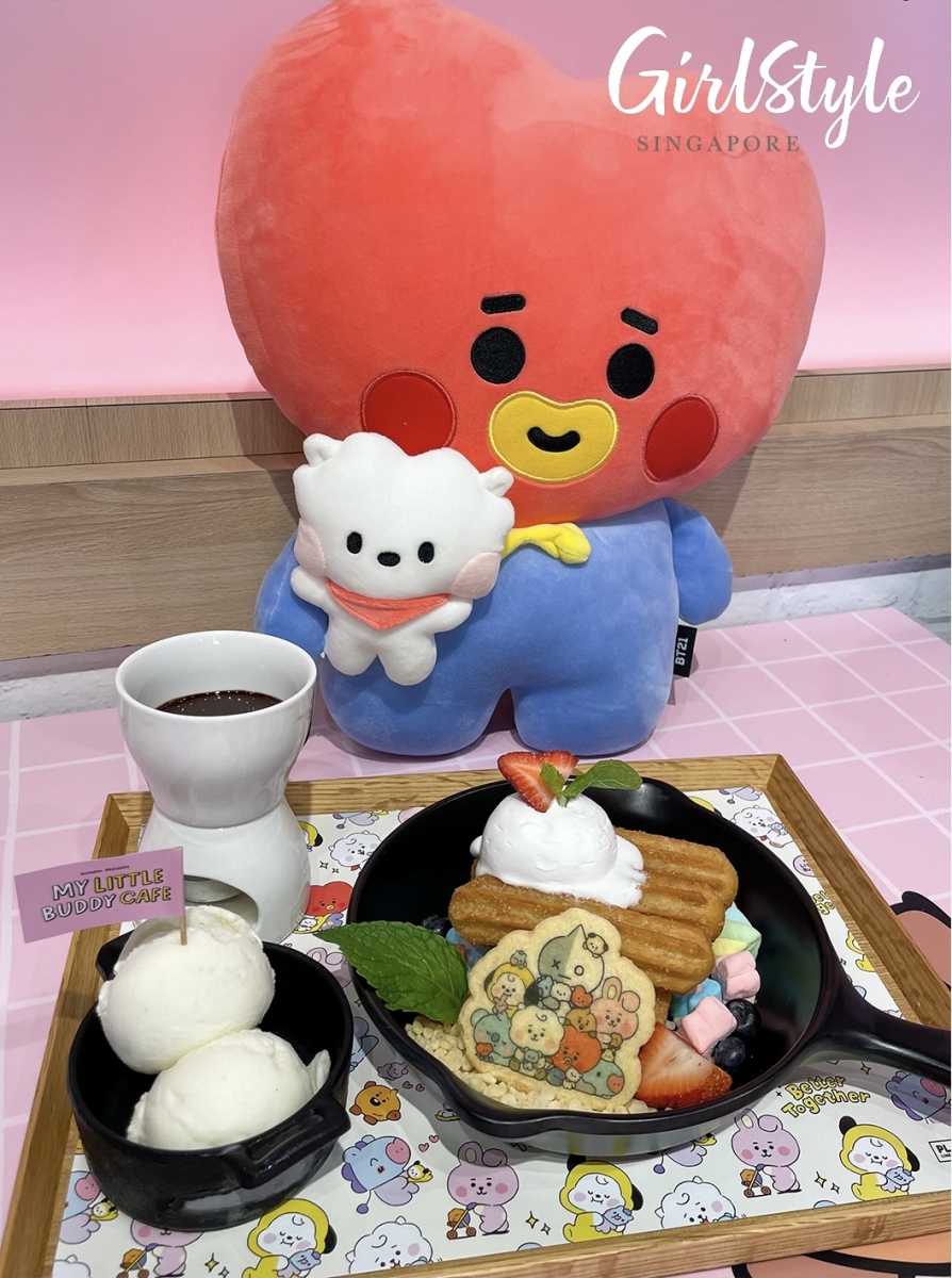 BT21 & LINE FRIENDS Cafe - BT21 My Little Buddy Chocolate Fondue Churros