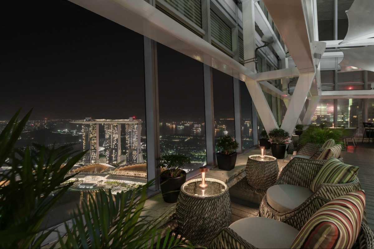 Altro Zafferano Singapore outdoor bar terrace