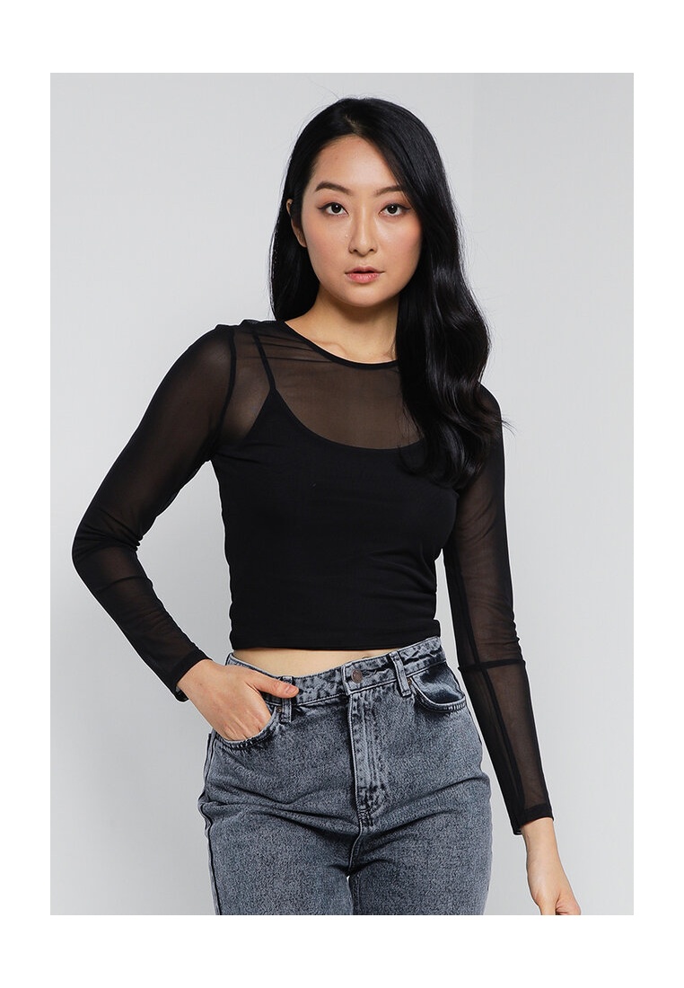 Hollister Mesh Festive Baby Tee