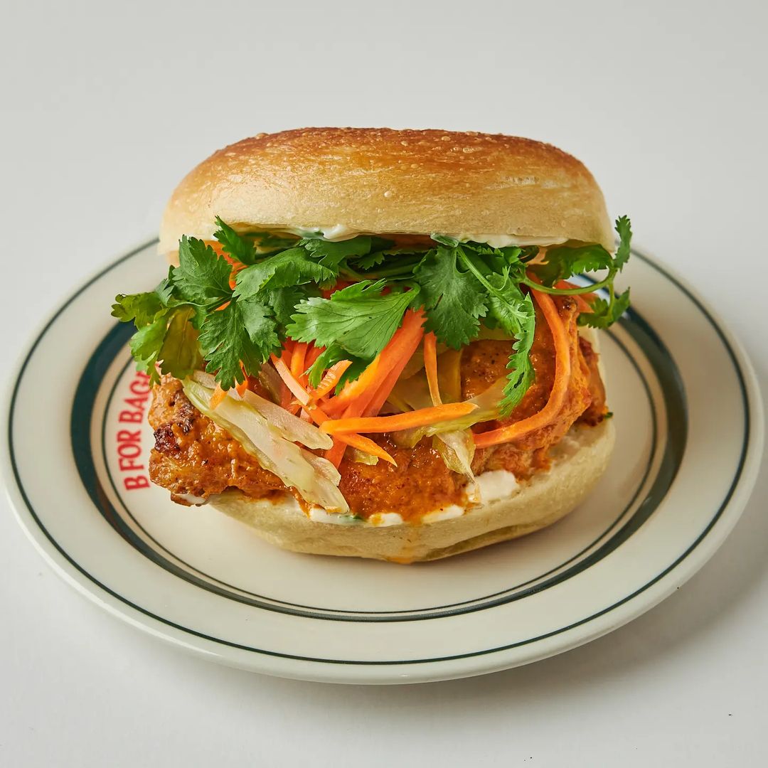 B for Bagel Singapore - Red Curry Chicken Bagel