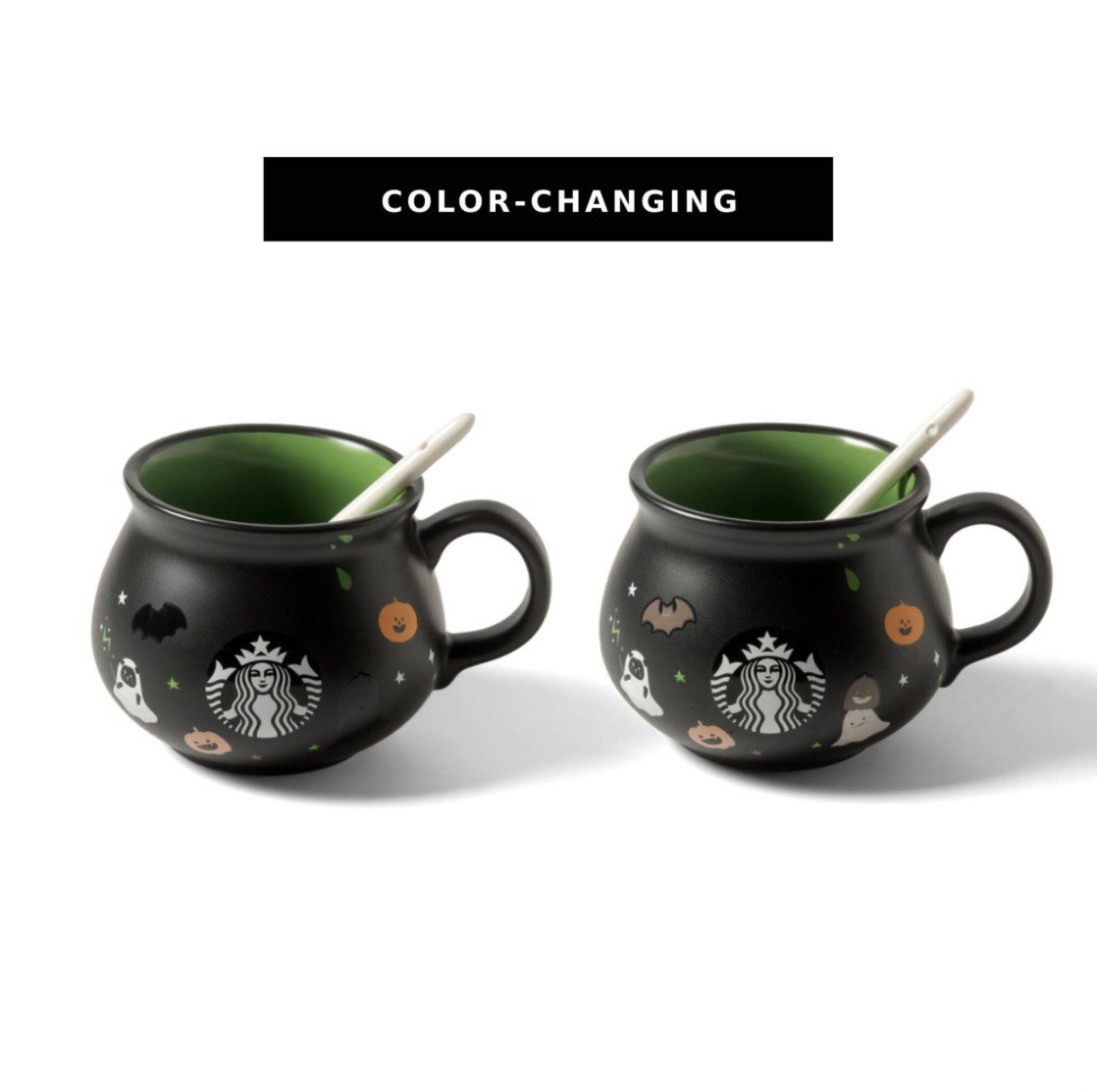 Starbucks Halloween Collection - Colour-Changing Ghost And Friends Mug