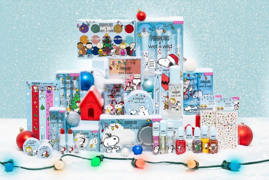 New PEANUTS x wet n wild Christmas Collection Features Snoopy, Get It