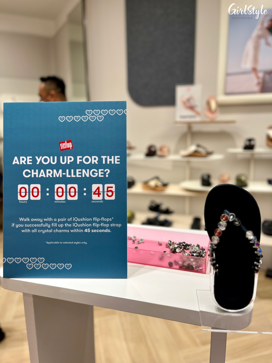 iQushion Flip-Flops CHARM-LLENGE at FitFlop ION Orchard