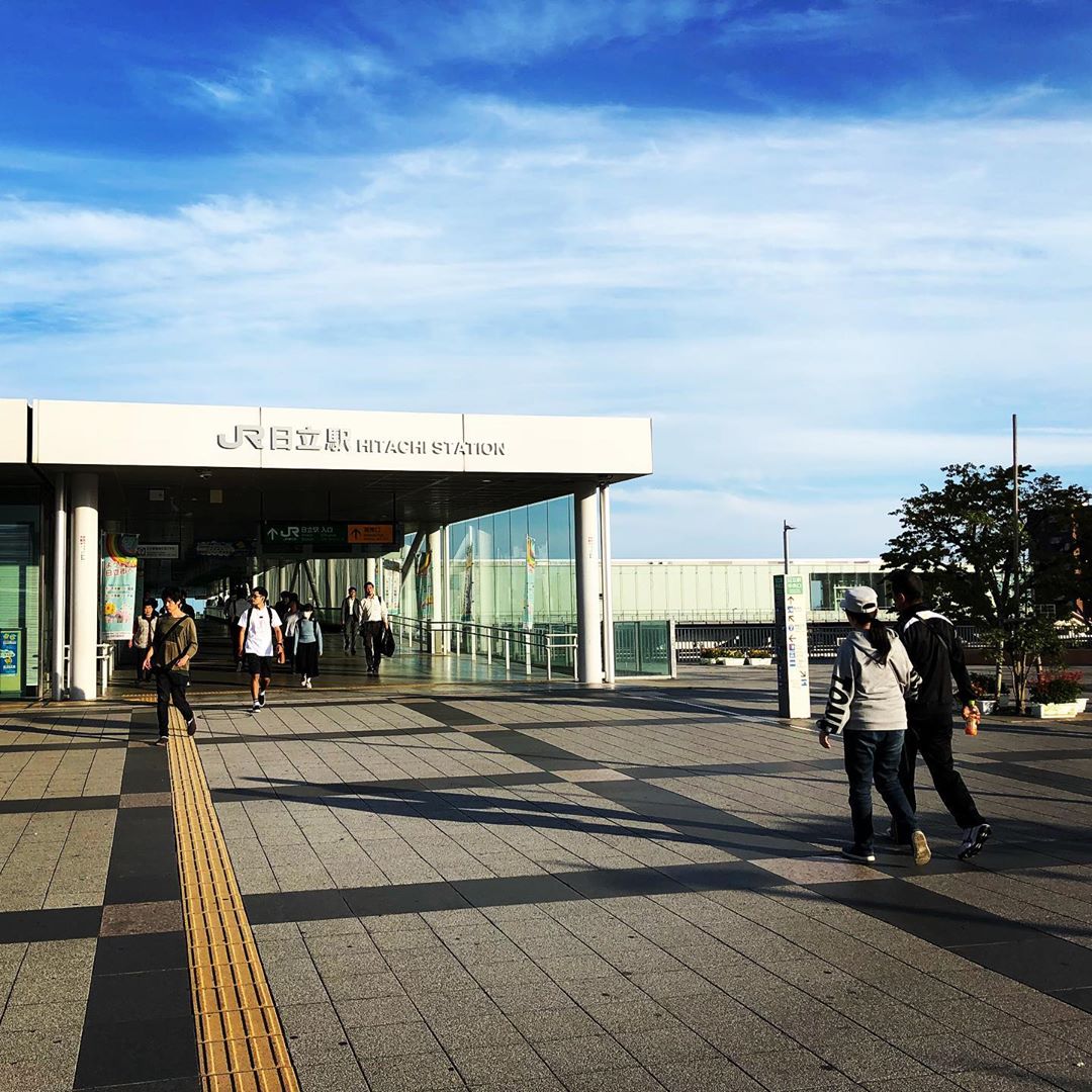 JR Hitachi Station Japan - glass box train station