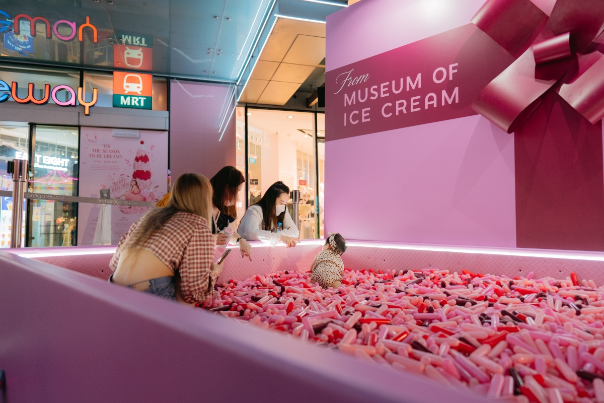 Museum of Ice Cream sprinkle pool at orchardgateway
