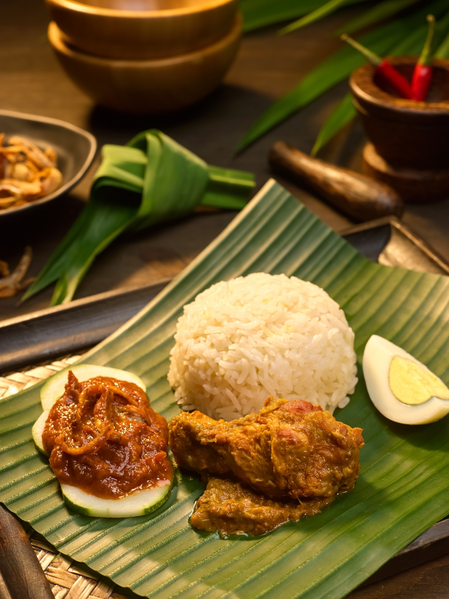 Penang Hawkers’ Fare at York Hotel - Nasi Lemak with Nyonya Chicken Kapitan