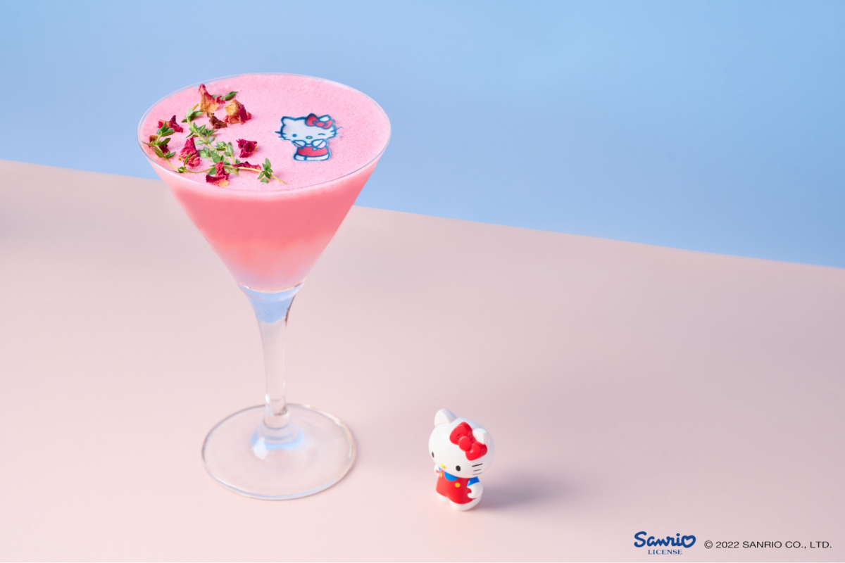 Rosy Dreams mocktail at Sanrio Hello Kitty Little Twin Stars Cafe at The Stamford Brasserie Singapore