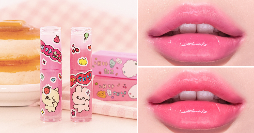 Wear the two shades of the Ink Mood Glowy Tint separately or layered together for an easy gradient lips effect