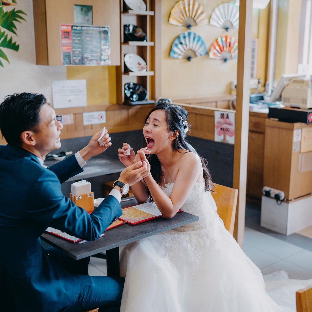 Keisuke Ramen Singapore pre-wedding photoshoot ft. Samantha Tan