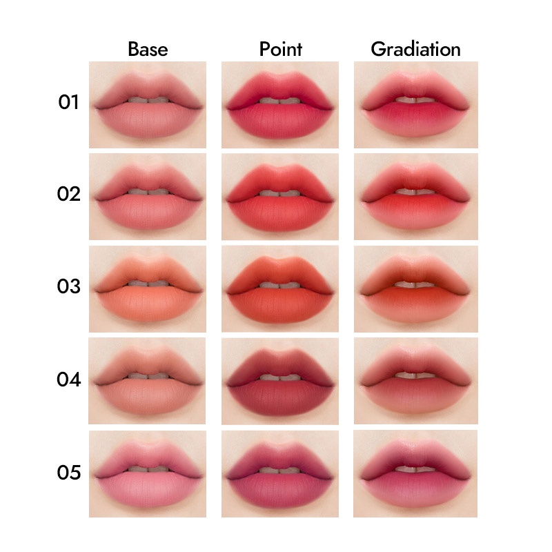 Merythod Two Tone Lipstick swatches