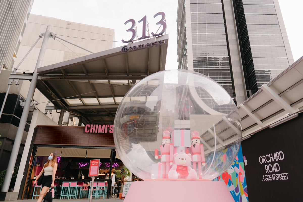 Giant Museum of Ice Cream Snow Globe at 313@somerset
