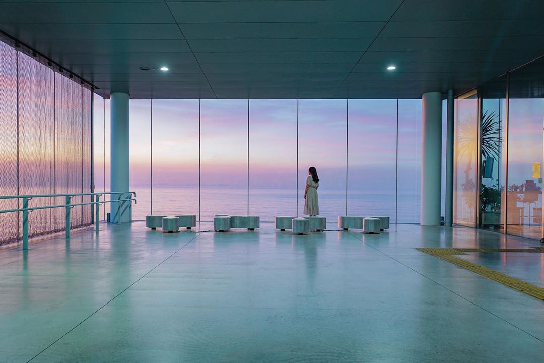 JR Hitachi Station Japan - glass box train station