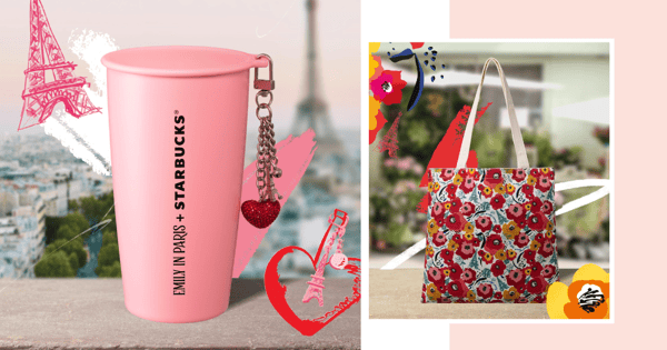 Starbucks Singapore Has A New Emily In Paris Collection Ft. Pink & Floral Drinkware Plus Accessories